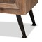 Baxton Studio Calida Mid-Century Whitewashed Natural Brown Finished Wood and Rattan 3-Drawer Storage Cabinet 178-11411-Zoro - alternate 6